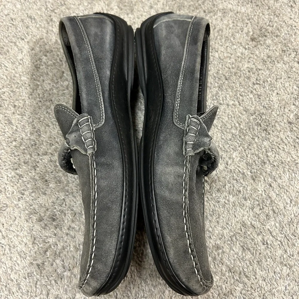 Donald J Pliner Horsebit Loafers Men's Size 13 Gray Edlyn Shoes Slip On Suede - Picture 5 of 13